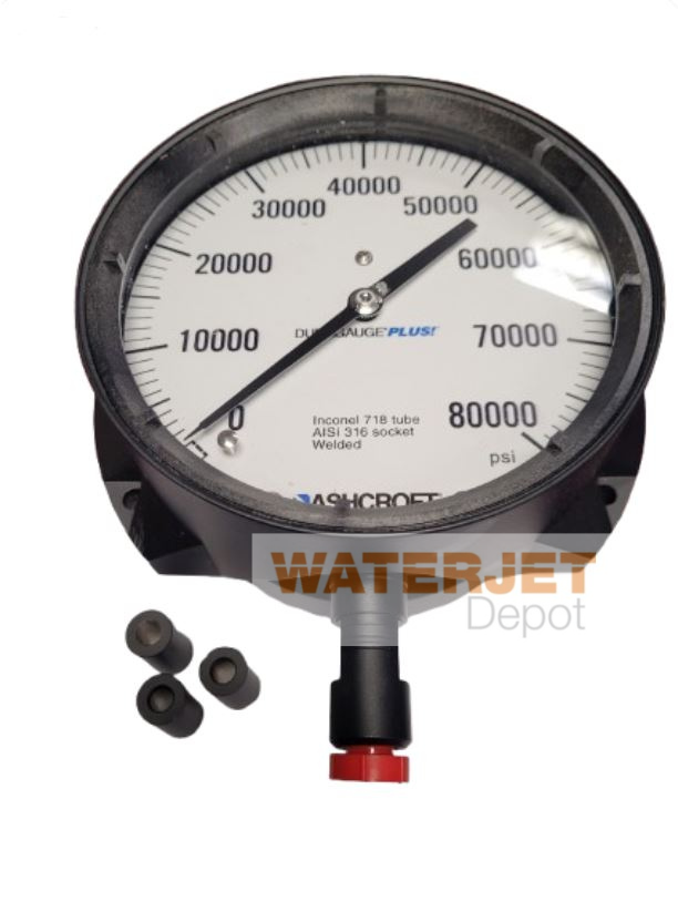 80 KSI High-Pressure Gauge; 80; 6" OEM # : A-1456