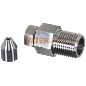 Parts for Flow Machines : Cutting Head Parts 3/8" Male - 1/4" Female Adaptor