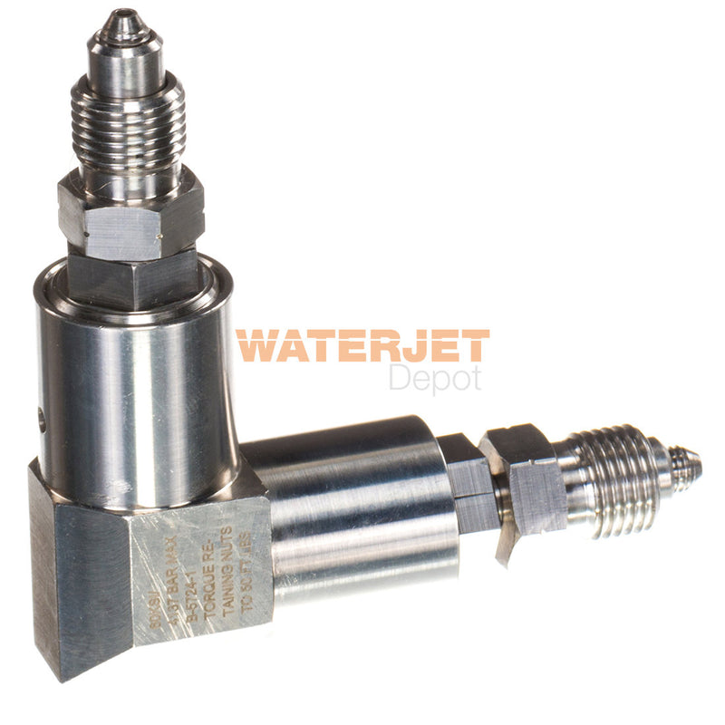 Parts for Flow Machines : Swivels 1/4" Dual 90 Degree HP Swivel