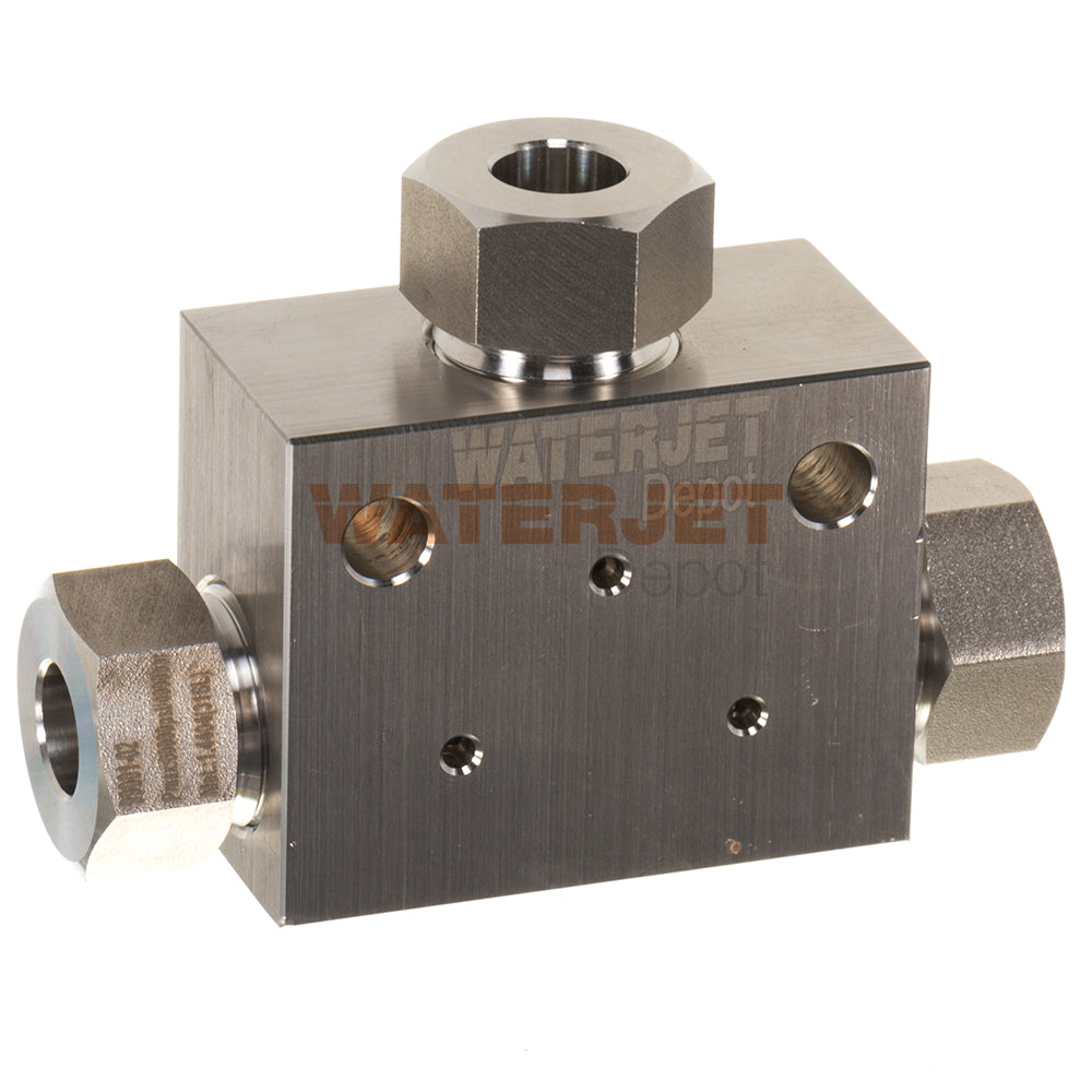 High Pressure Fittings Tee, 1/4", 60 K OEM Flow A07761, KMT